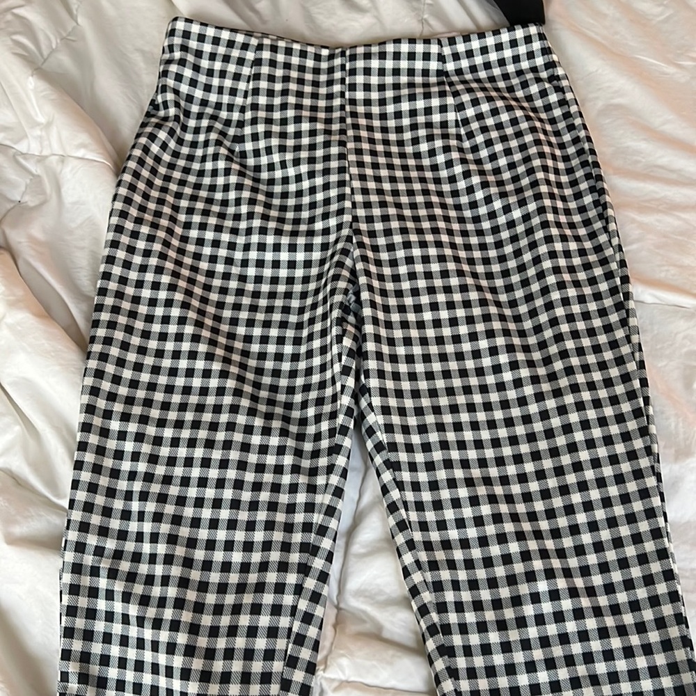 Princess Polly Black and White plaid Pants